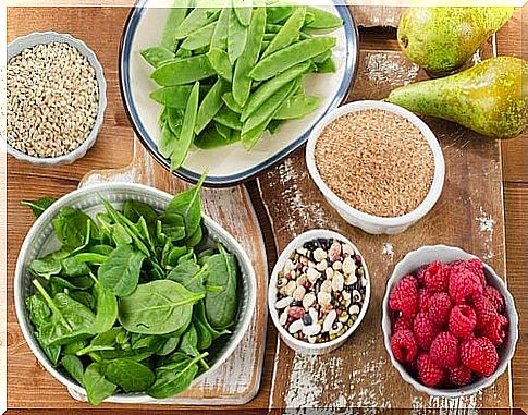 Plant foods with fiber