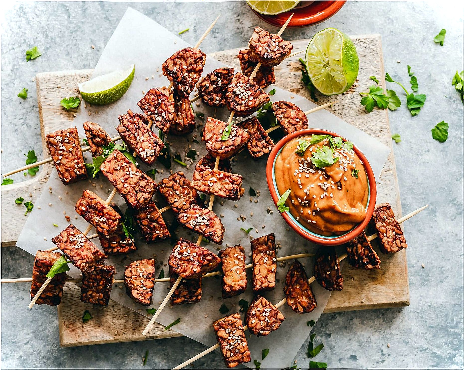 BBQ tempeh.