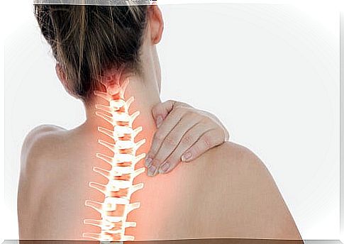 Woman with back pain