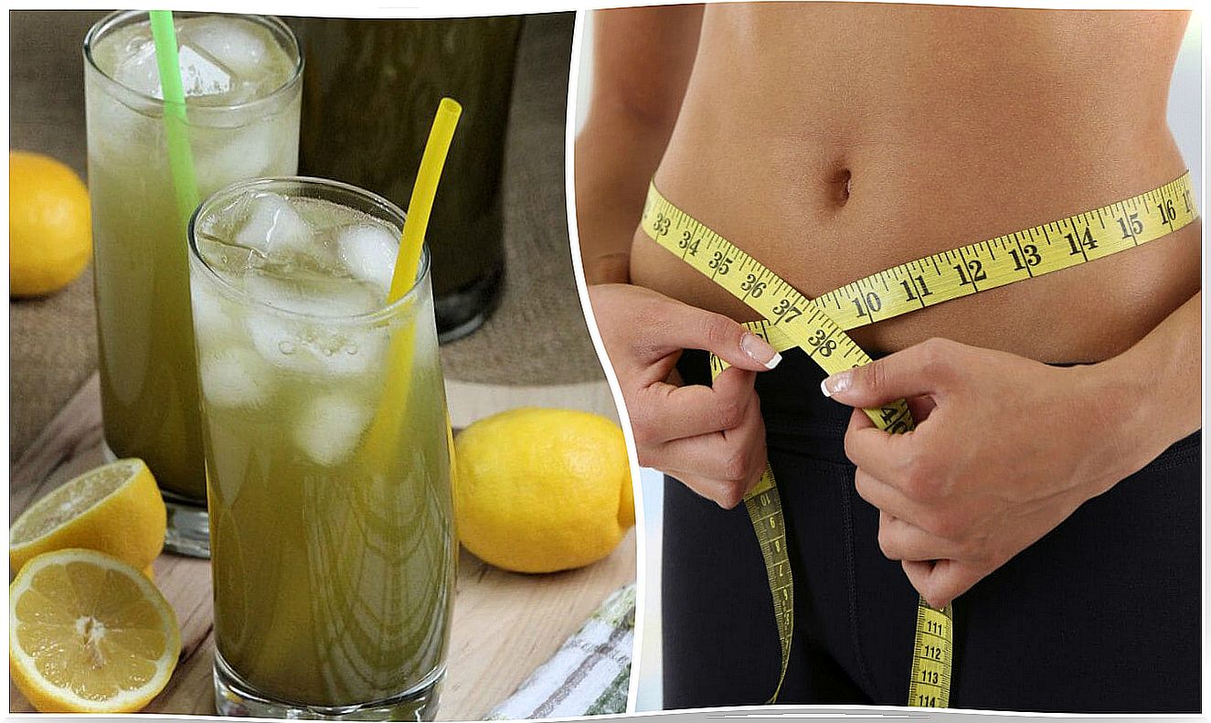 How to prepare a green tea lemonade to lose pounds and reduce measures