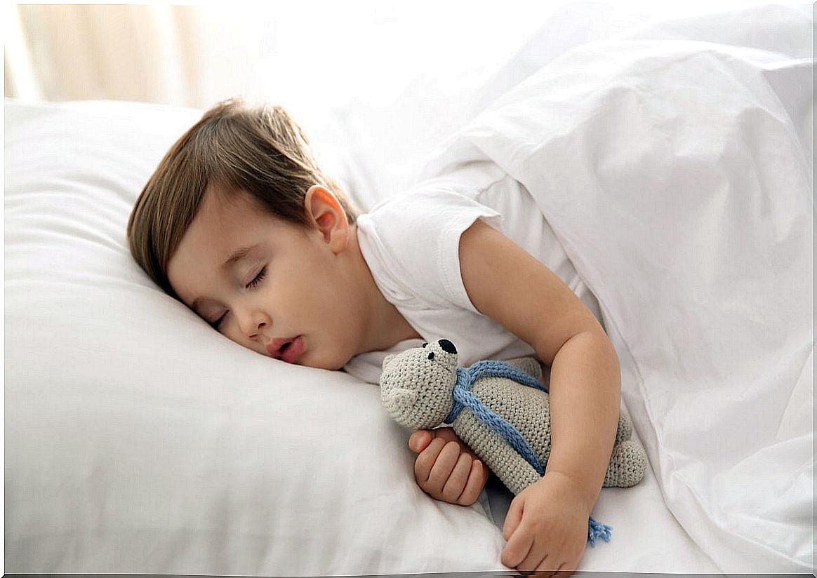 Child sleep peacefully